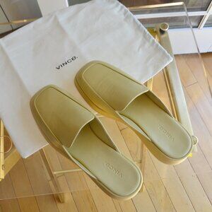 Vince Raquel Leather Mule Size 7M Women